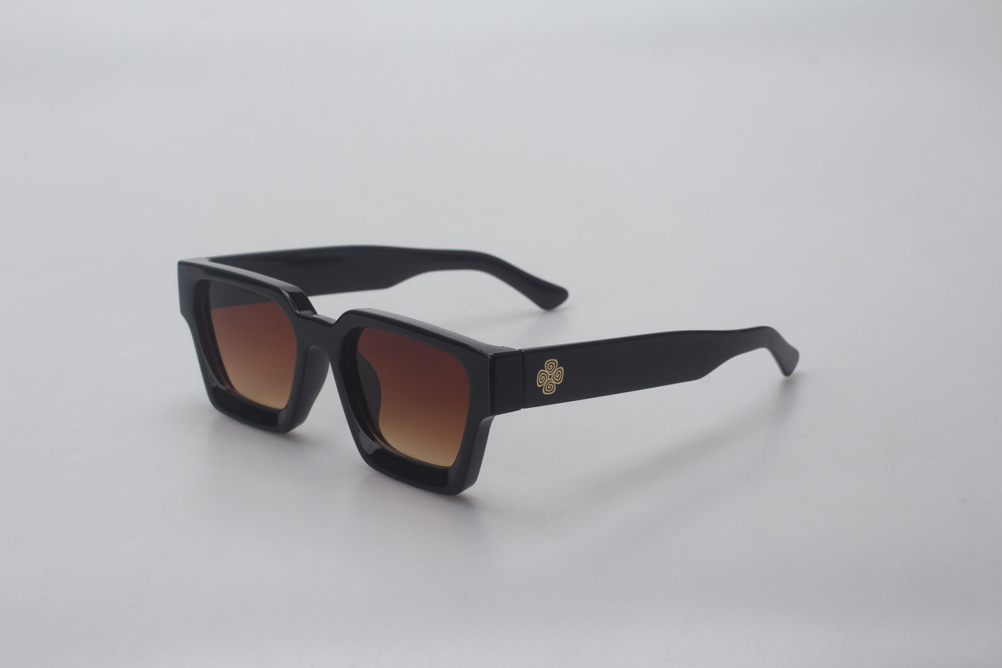 CLASSIC SUNGLASSES DARKBROWN/GOLD