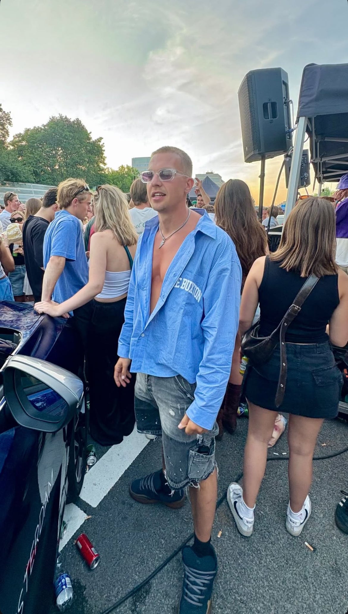 MODERN BRIL TRANSPARANT/LAVENDEL/ZILVER