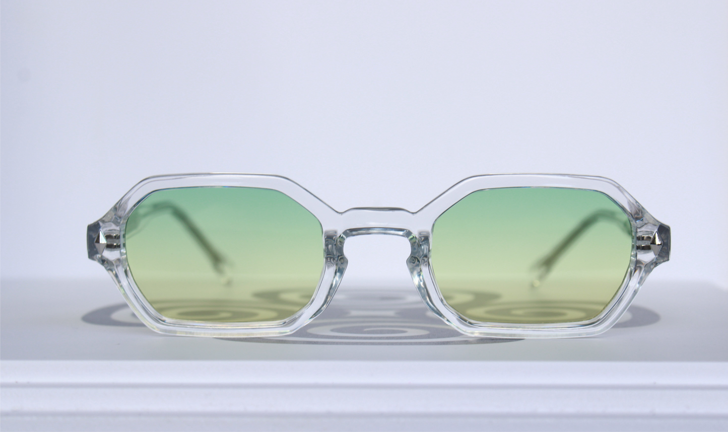 CHIQUE TRANSPARANT/KIWI/GOUD