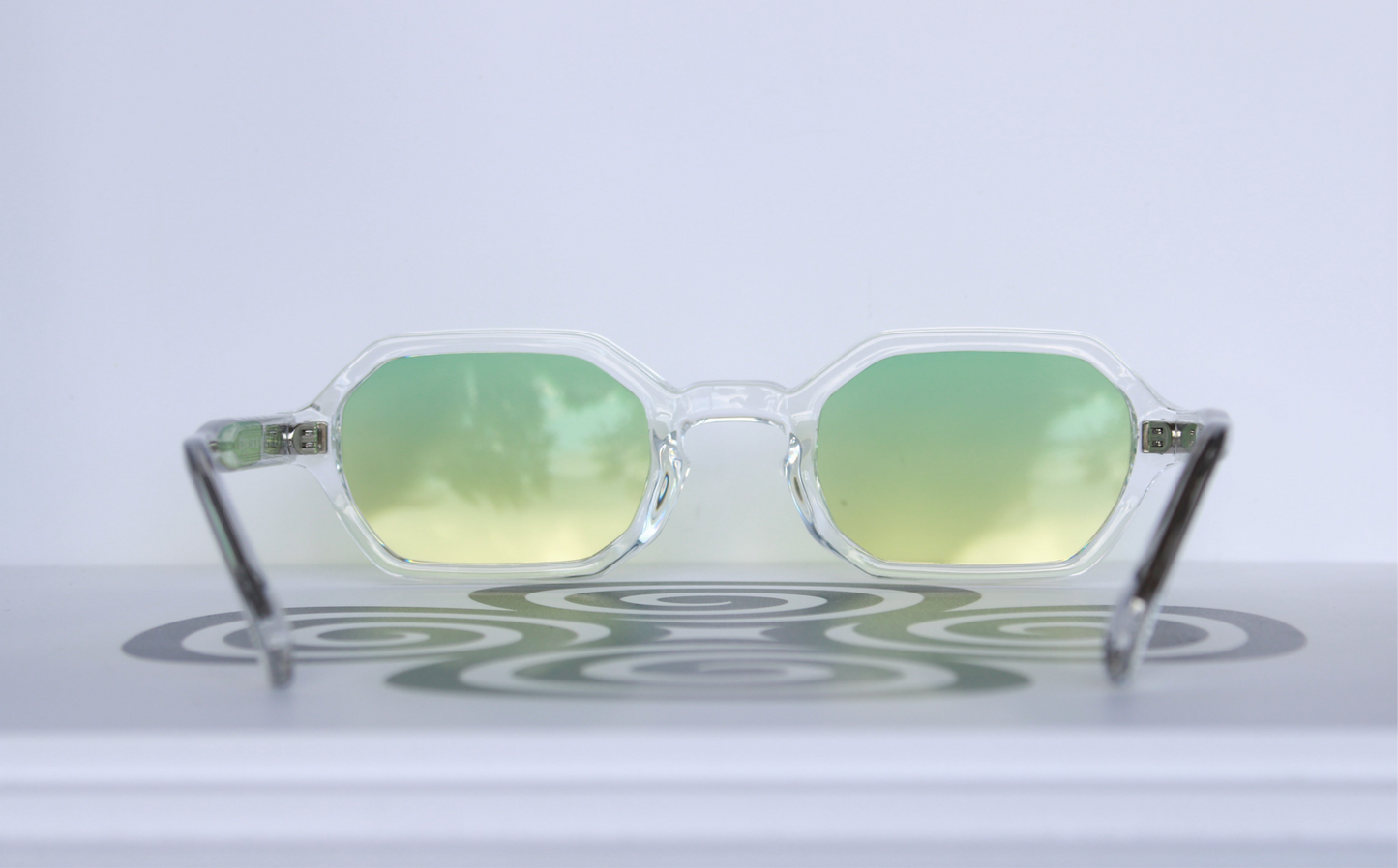 CHIQUE TRANSPARANT/KIWI/GOUD