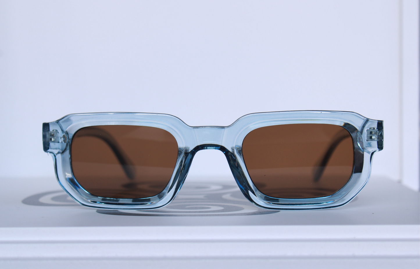 MODERN BRIL BLAUW/BRUIN/ZILVER