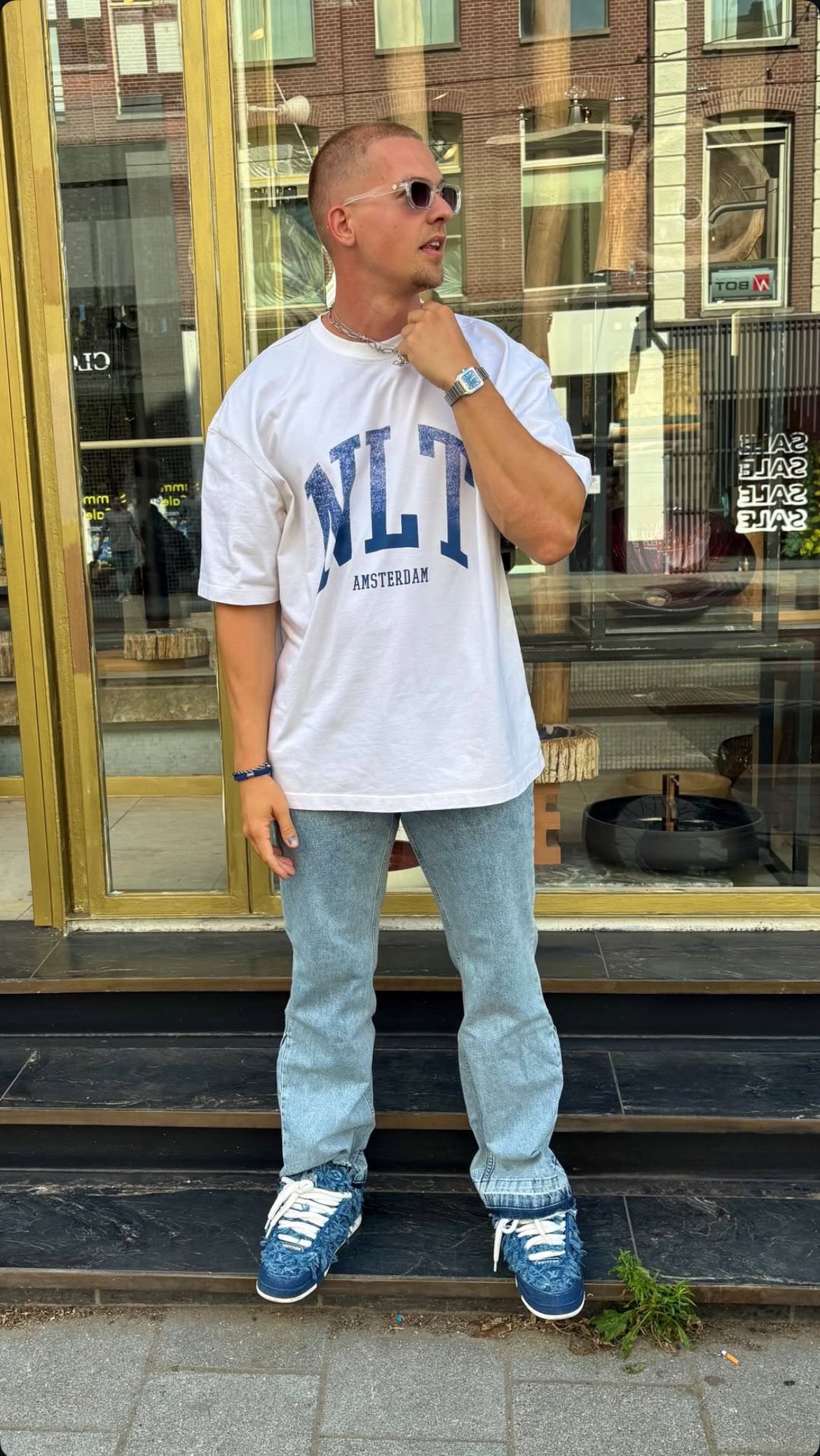 MODERN BRIL TRANSPARANT/LAVENDEL/ZILVER