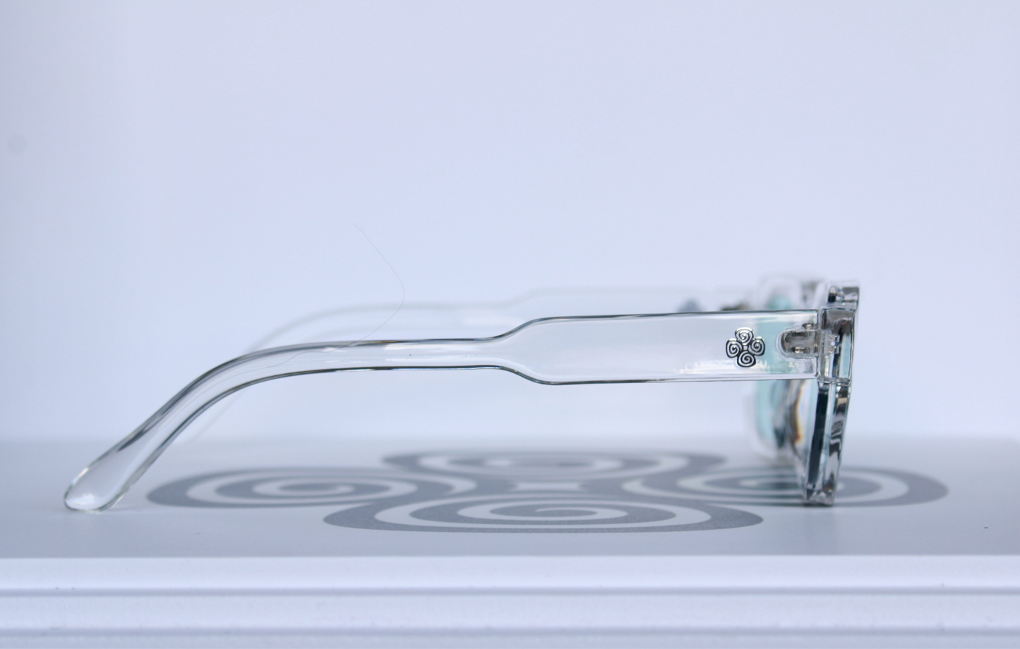 MODERN BRIL TRANSPARANT/BLAUW/ZILVER