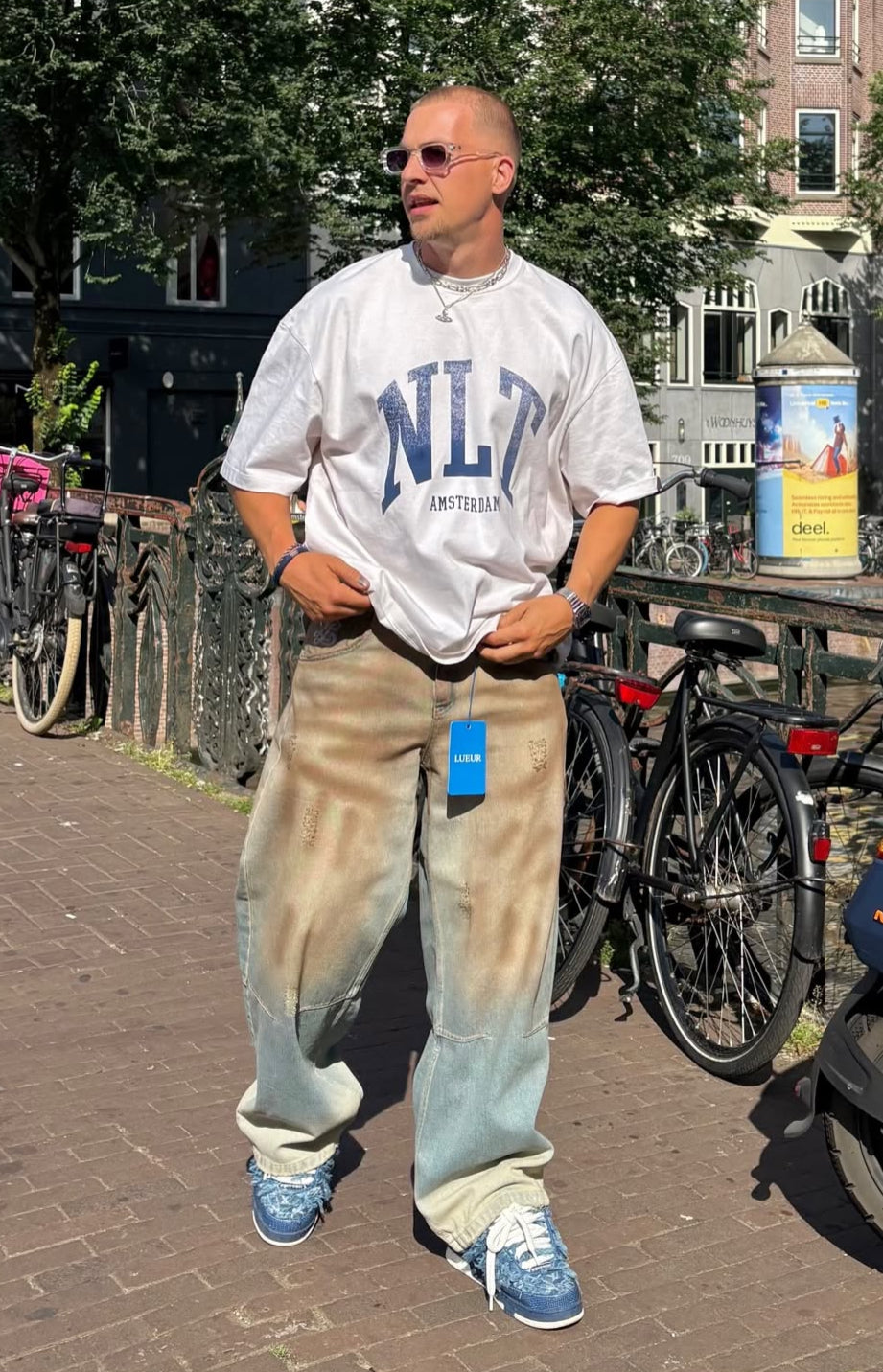 MODERN BRIL TRANSPARANT/LAVENDEL/ZILVER