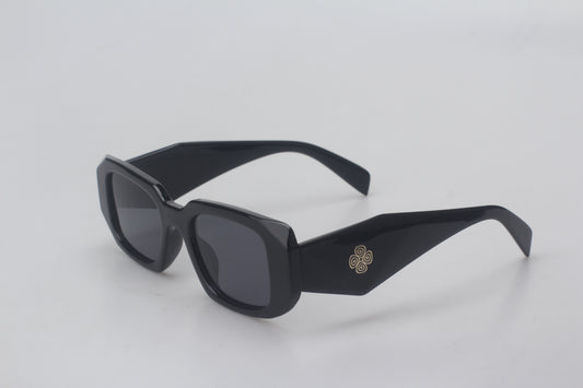 RETRO SUNGLASSES BLACK/GOLD